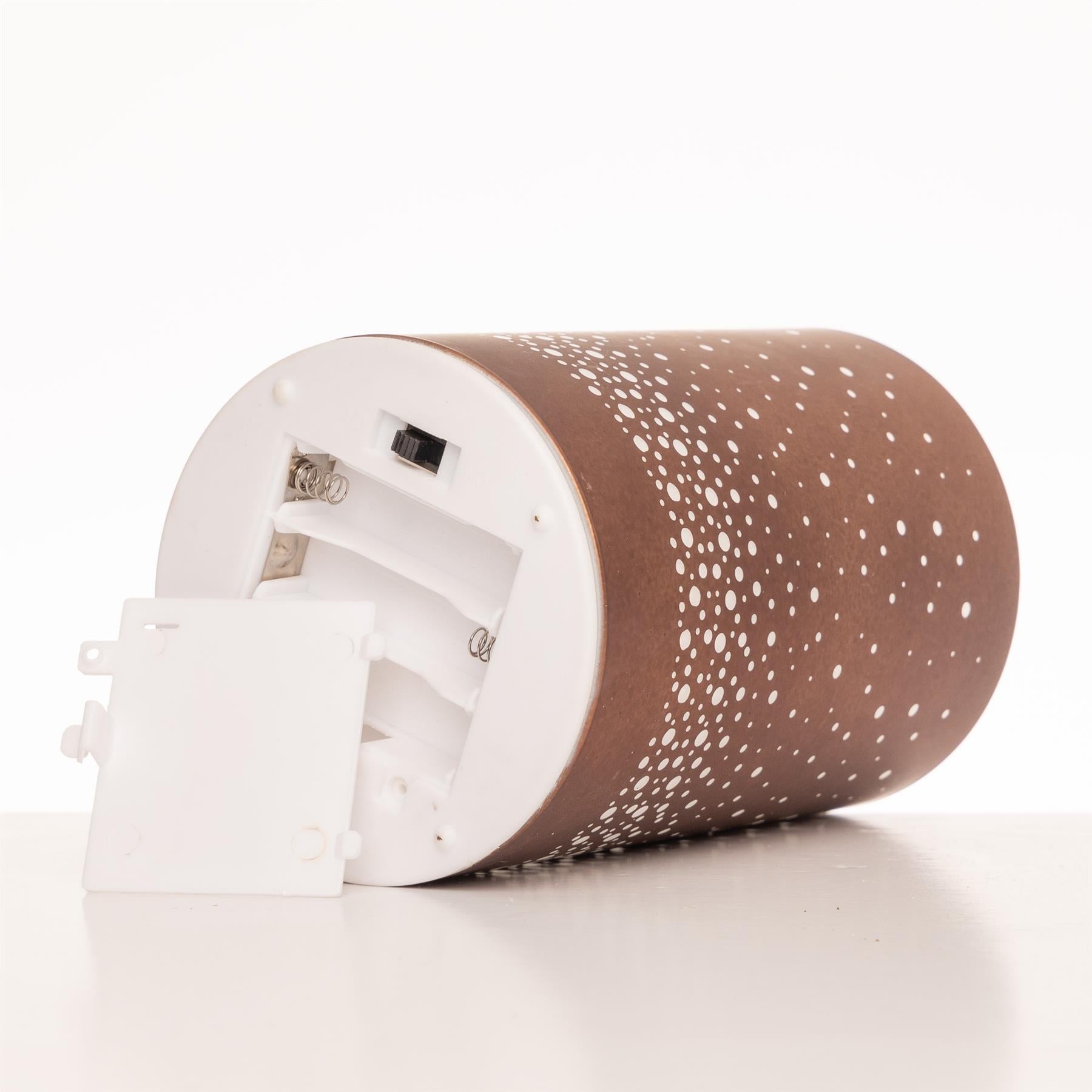 15cm Christmas Lantern LED Fairy Lights Table Lamp Decorated Vase Snowfall Scene