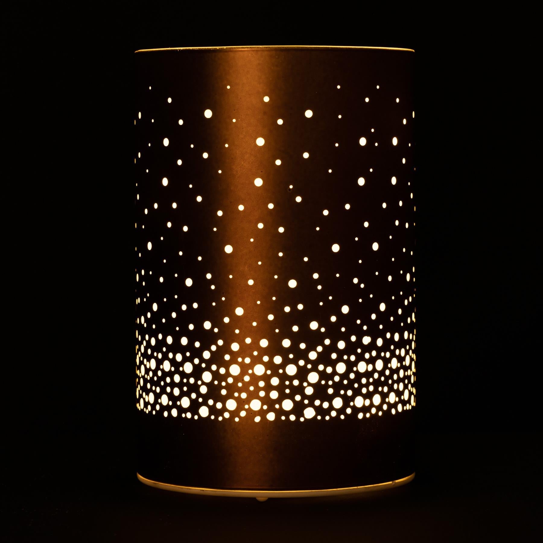 15cm Christmas Lantern LED Fairy Lights Table Lamp Decorated Vase Snowfall Scene