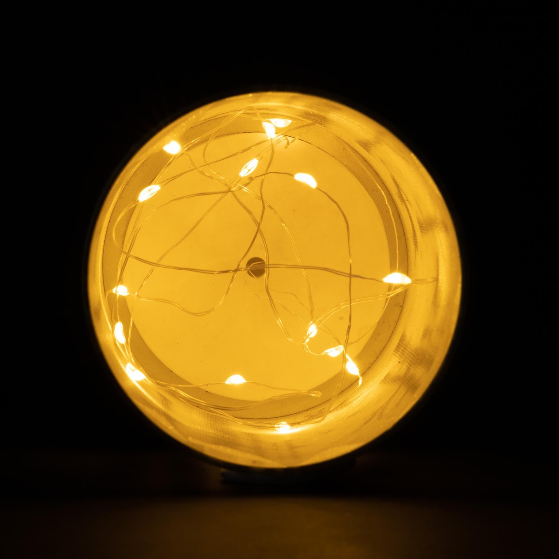 Green Lamp LED Fairy Light Vase Deer Scene Christmas Table Decoration 18cm UK