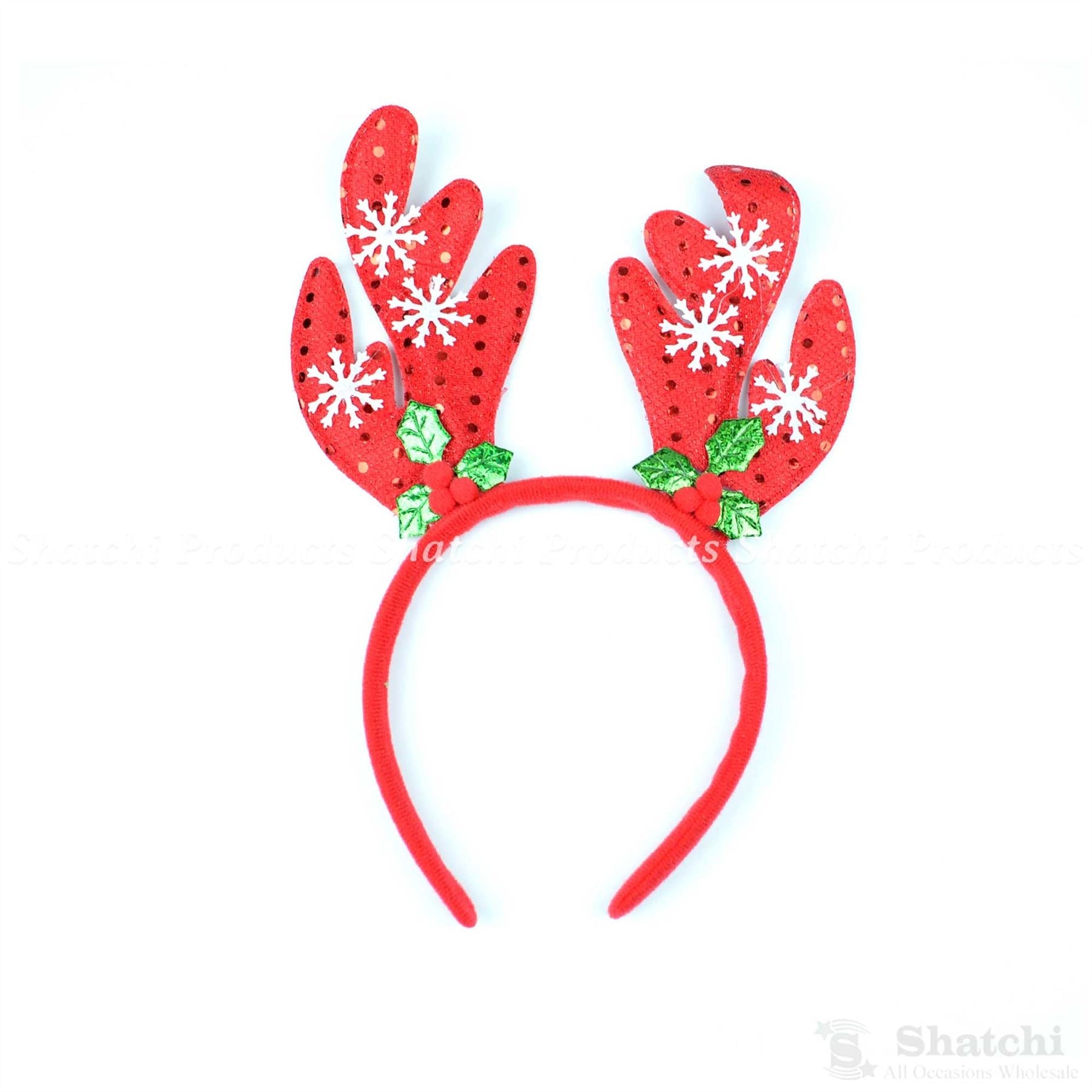 20 Christmas Headband Reindeer Antlers Xmas Fancy Dress Party Costume Accessory