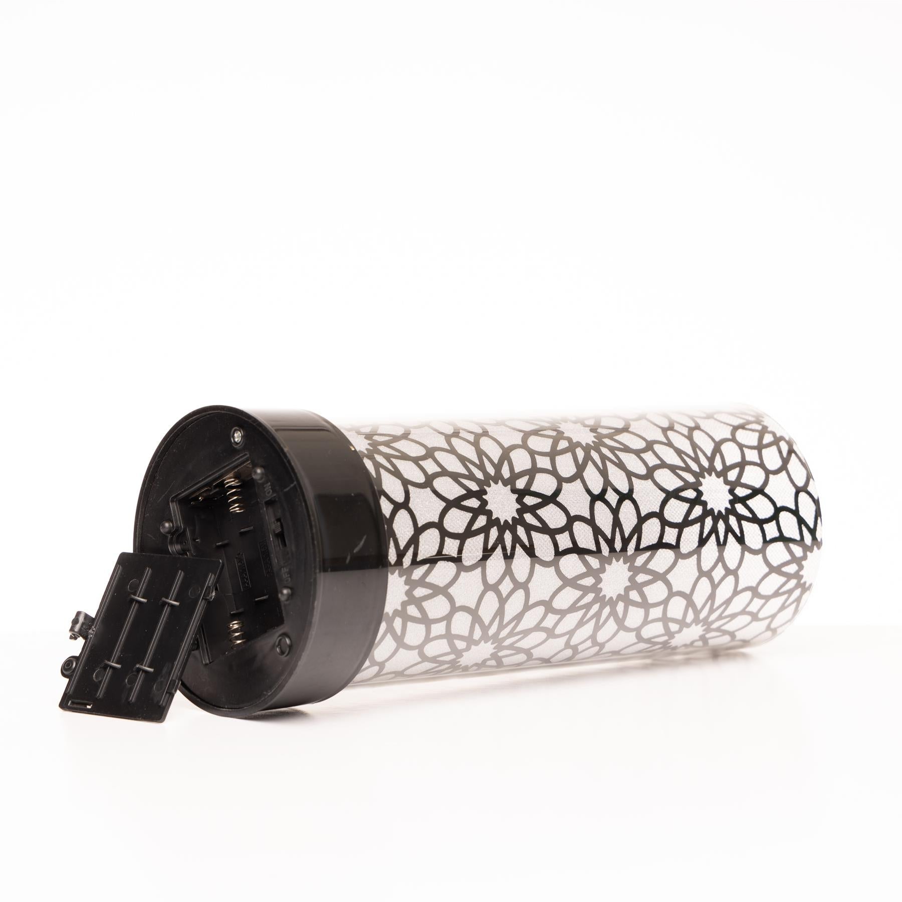 23cm Christmas Lantern LED Fairy Lights Table Lamp Decorated Vase Flower Design