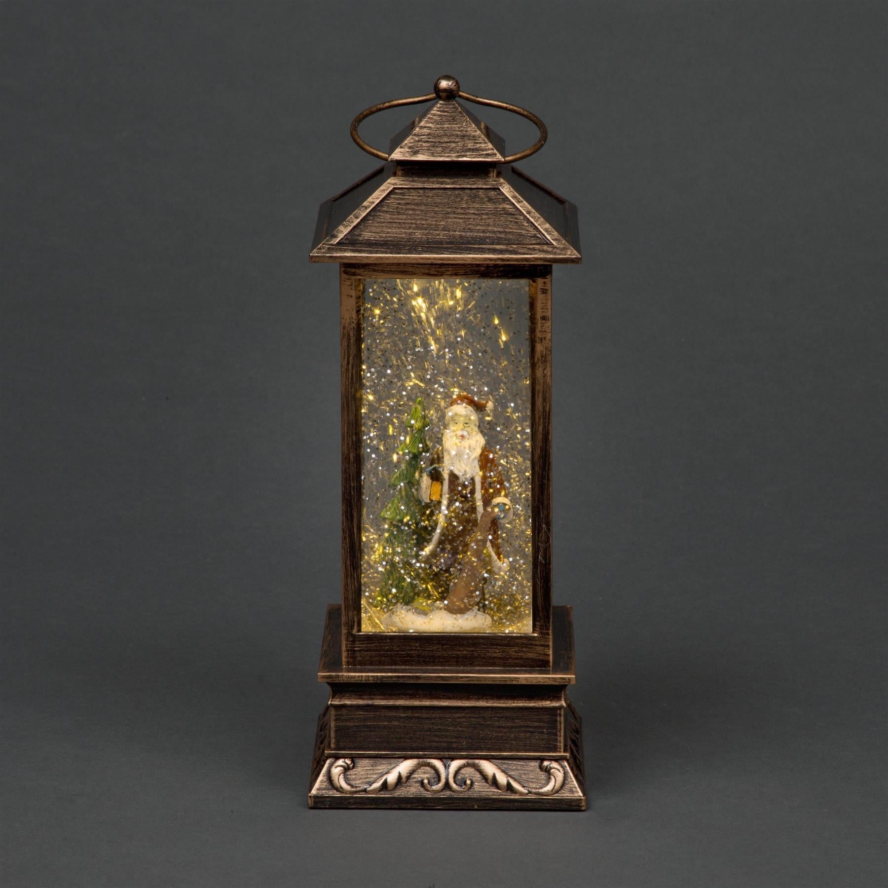 28cm Christmas LED Lantern Santa Lights Up Xmas Home Window Decoration Ornament