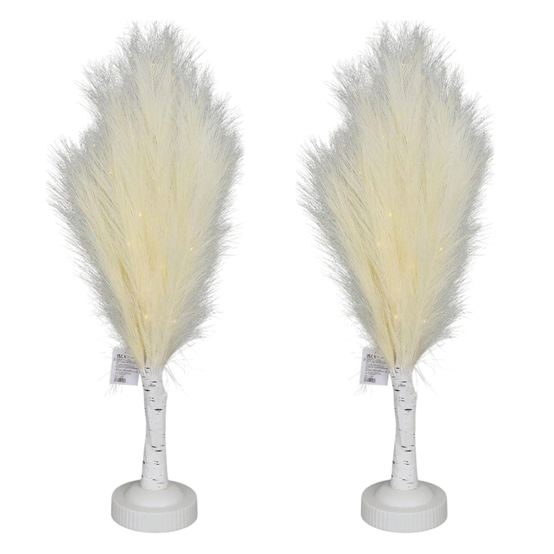 2Pcs 70Cm B/O Pampas Tree Cream
