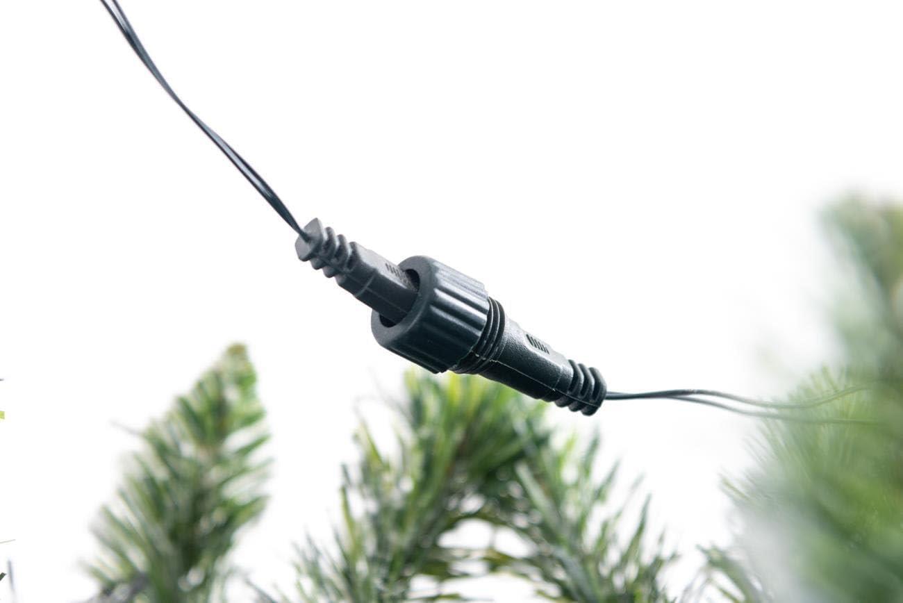 4FT Prelit Christmas Tree Green Artificial Snowy Yukon Pine LED Light Xmas Decor