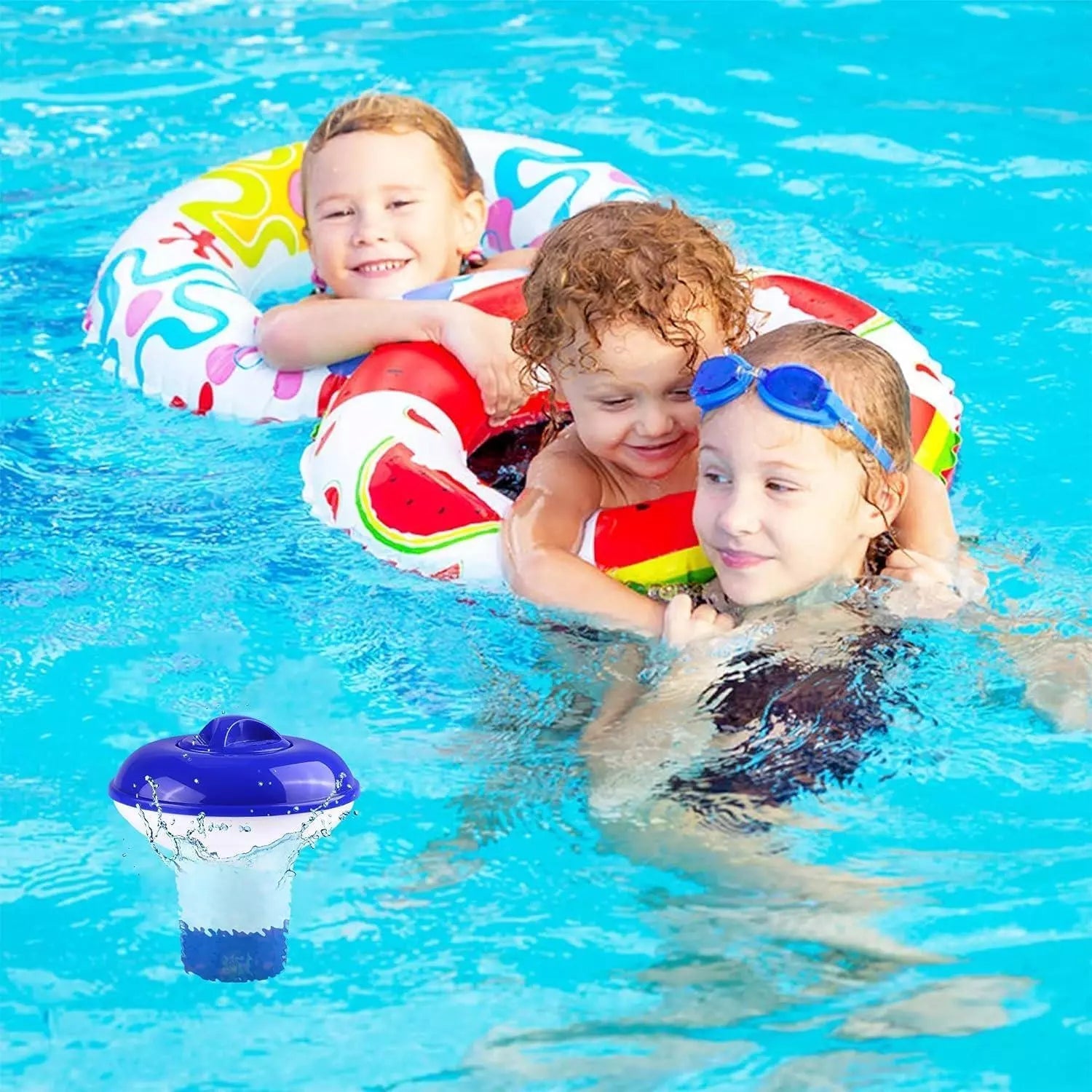 2x Floating Chlorine Tablet Dispenser