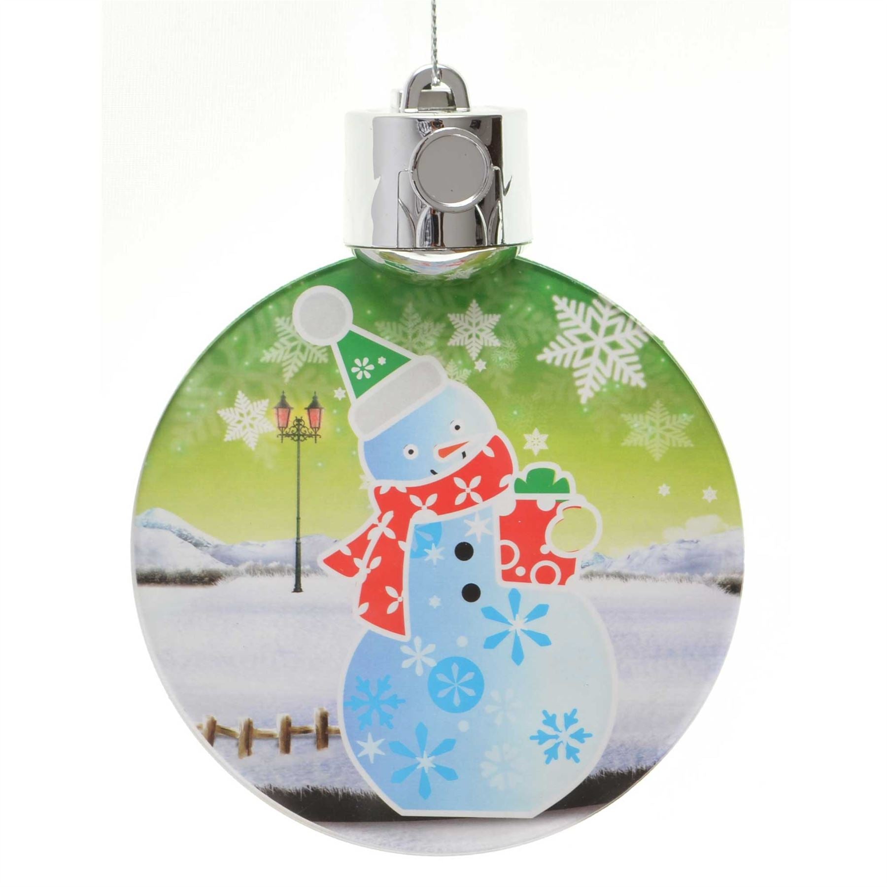 3D Snowman Led Christmas Tree Hanging Decoration Ornaments Xmas Gifts