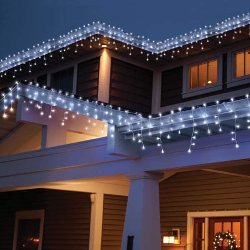 1200LED Waterfall Icicle Light Outdoor Connectable Snowing Chase Xmas Home Decor