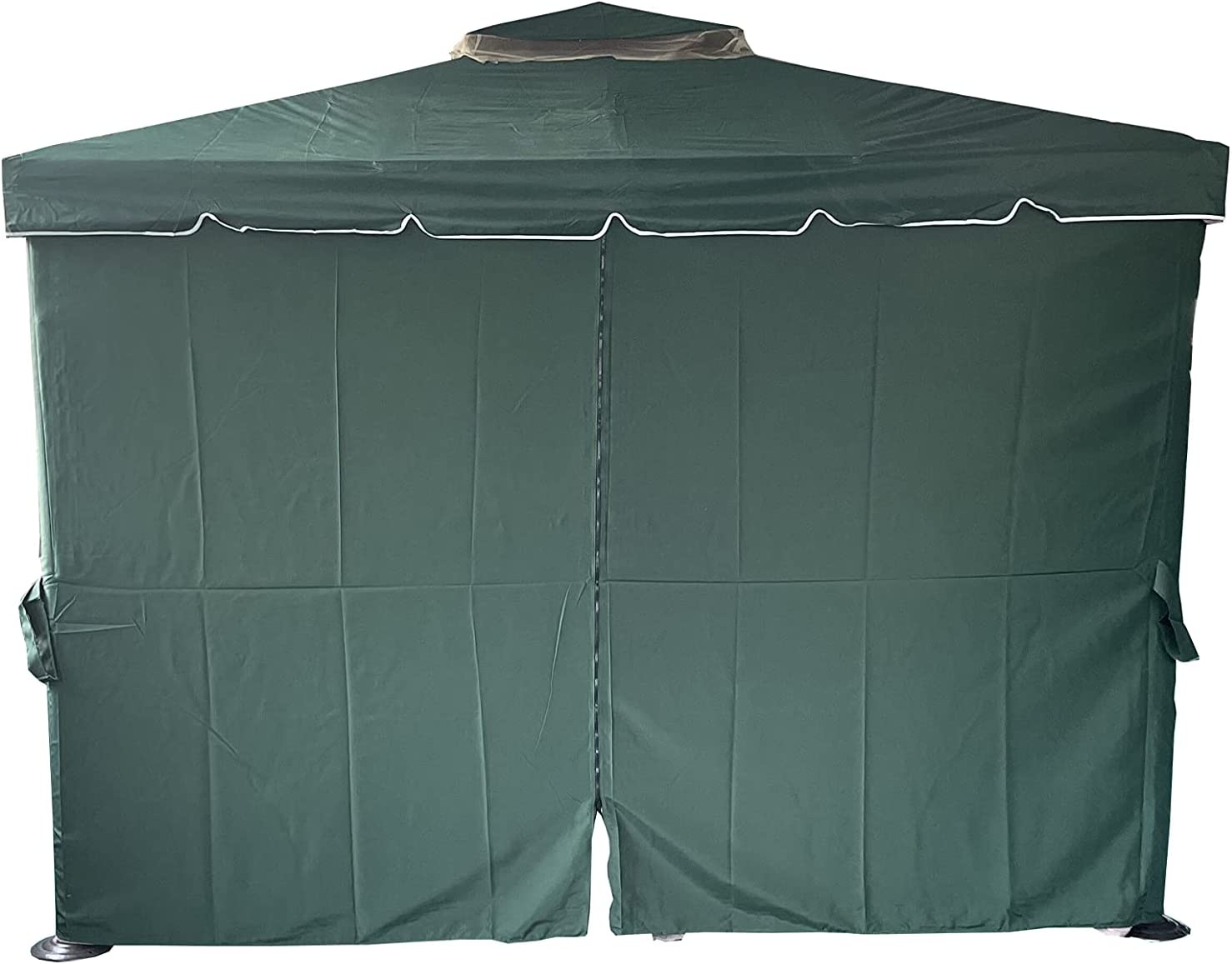 3x4x2.75m Green Gazebo with Nets Aluminium Frame and Powder coated Steel Roof