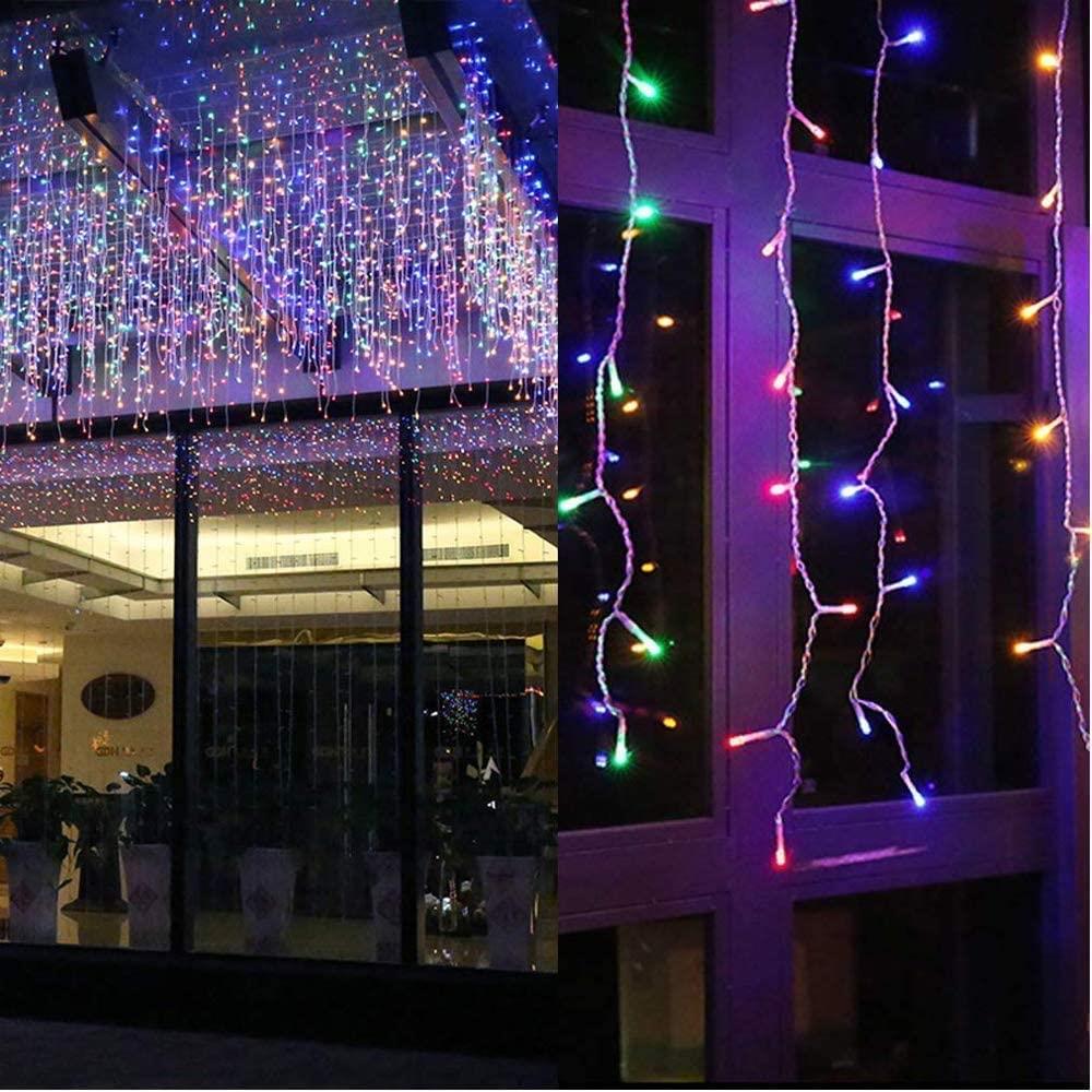 Christmas 240 LED Lights Snowing Chaser Icicle Bright Party Wedding Xmas Outdoor