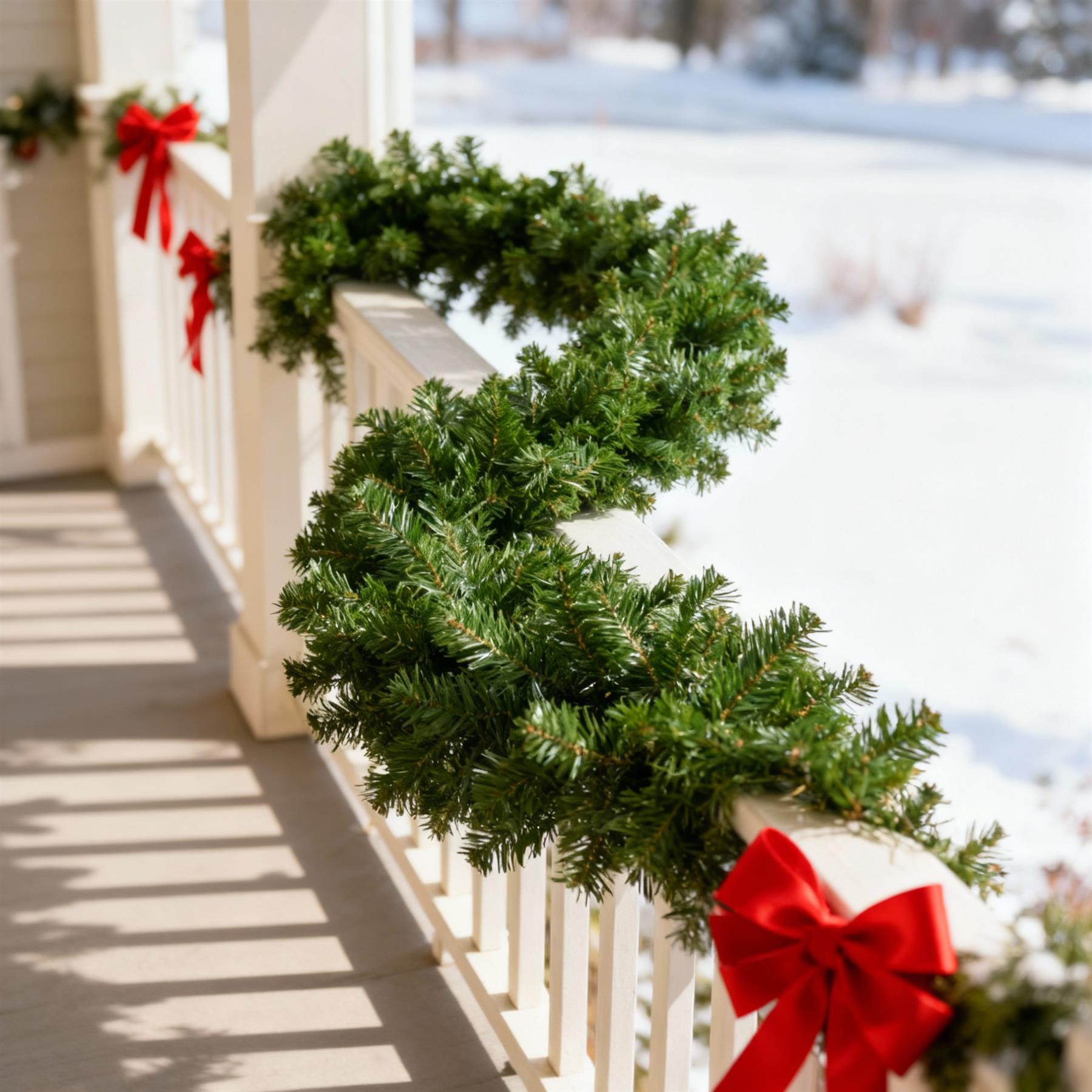 2pcs - 2.7m Alaskan Green Garland
