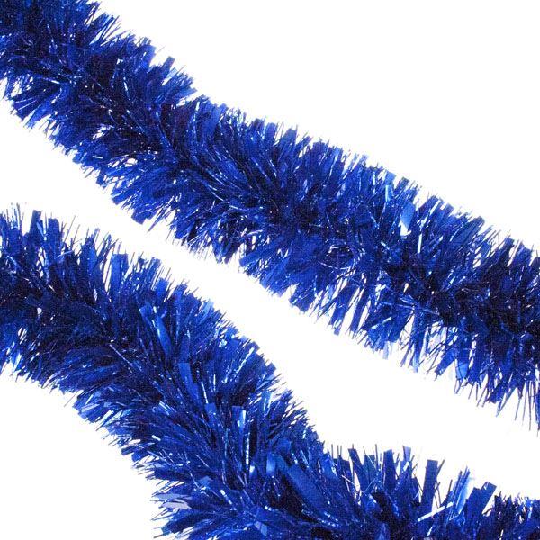 Blue Thick Chunky Luxury Christmas Tree Tinsel Garland Decoration Xmas 8pcs