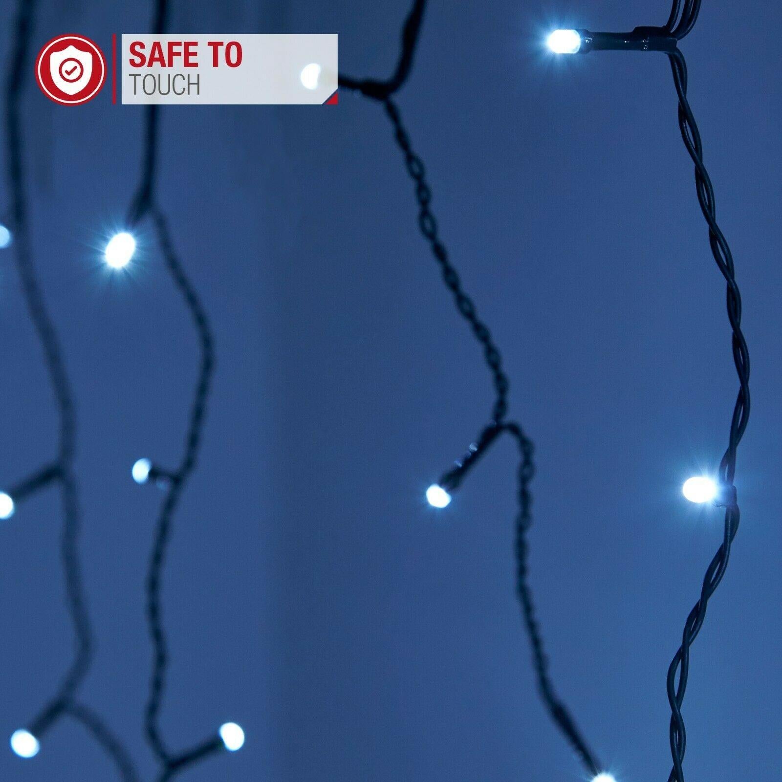 240LED Waterfall Icicle Light Outdoor Connectable Snowing Chaser Xmas Home Decor