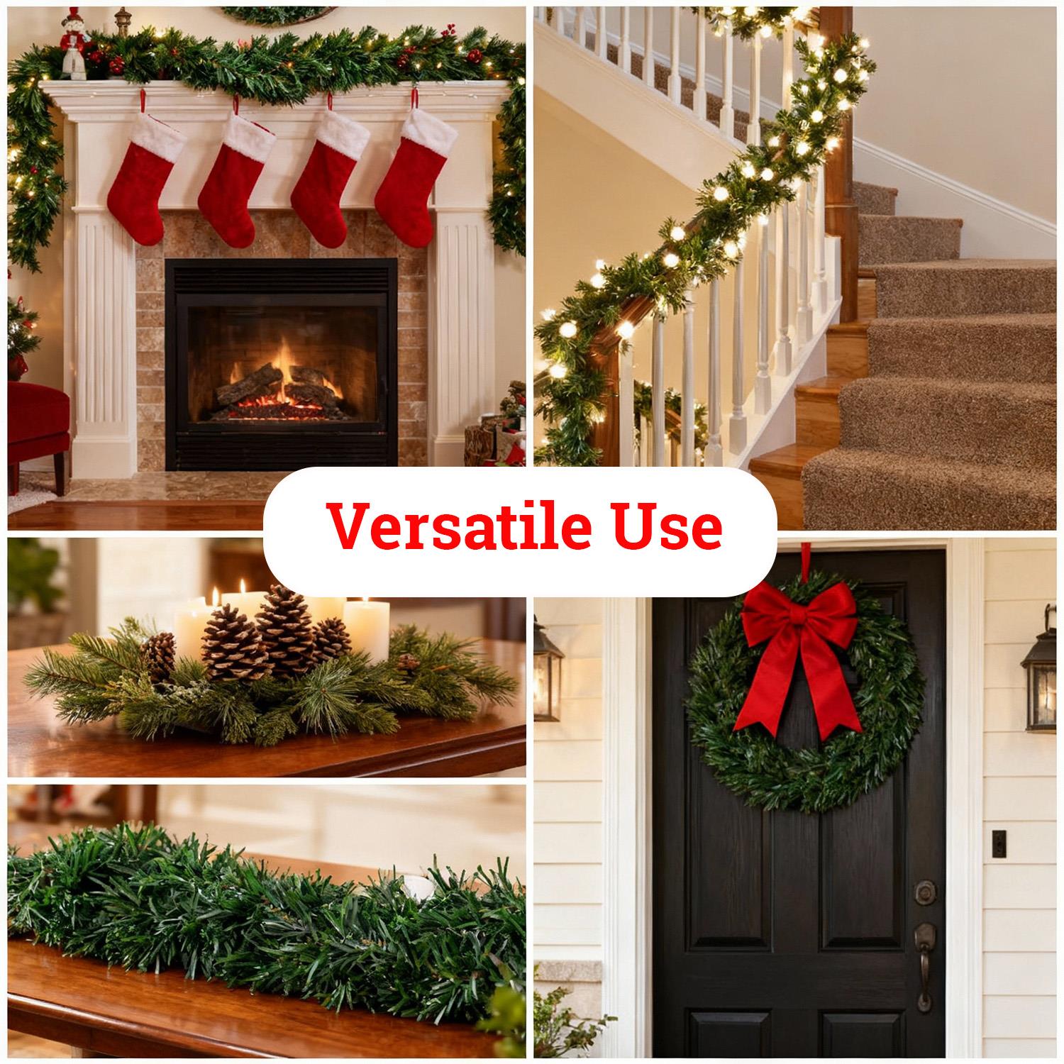 2pcs - 2.7m Alaskan Green Garland