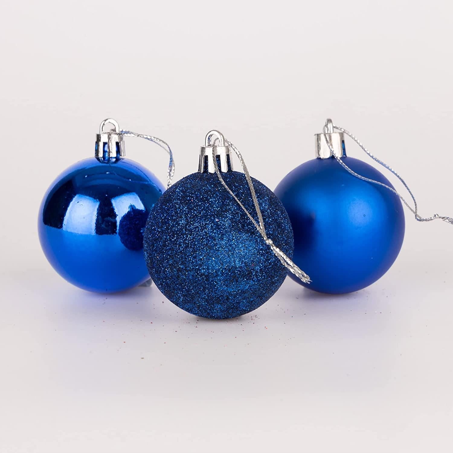 Baubles Blue 6Cm-18Pcs Set -Pvc