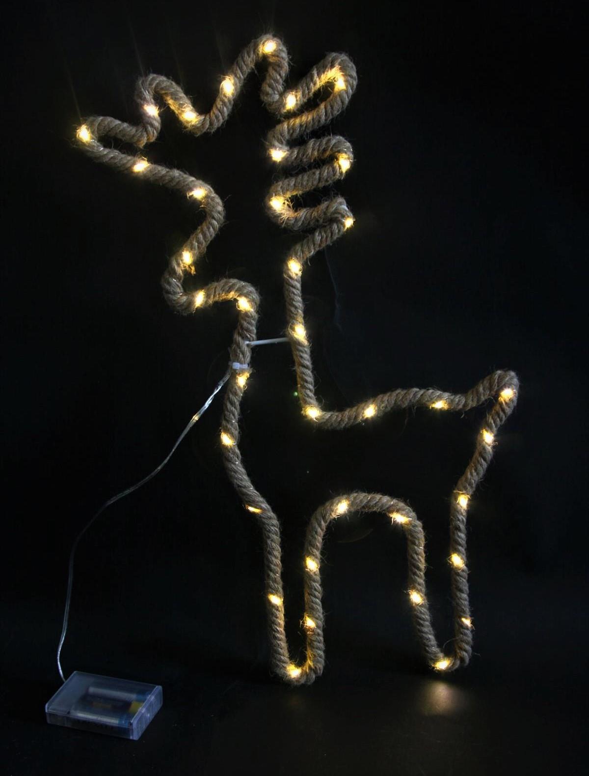 Christmas Hemp Rope Standing Deer