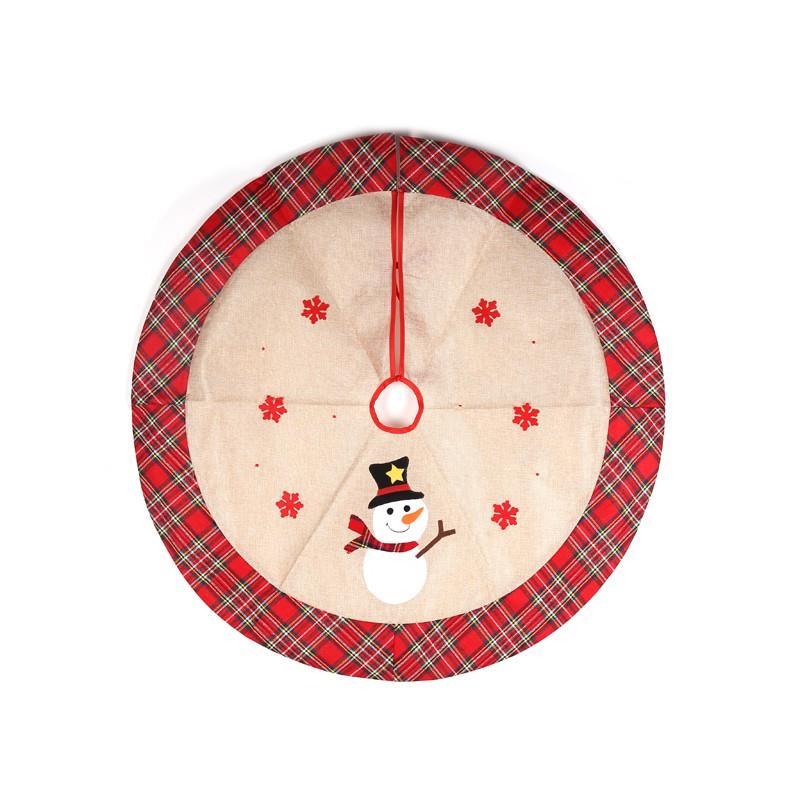 Christmas Tree Skirt Snowman 86 Cm