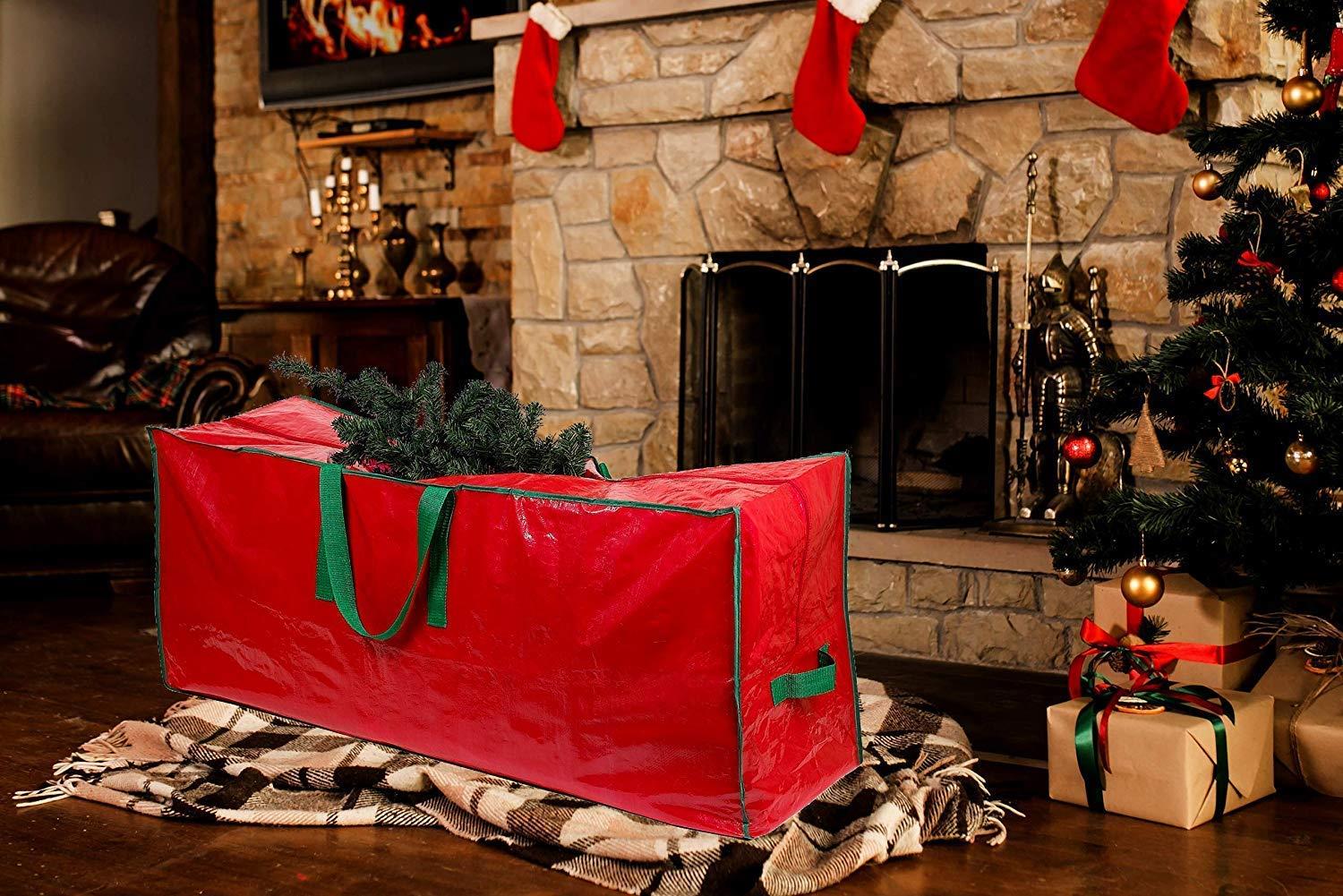 125cm Christmas Tree Storage Bags Waterproof Durable Zippered Container Large
