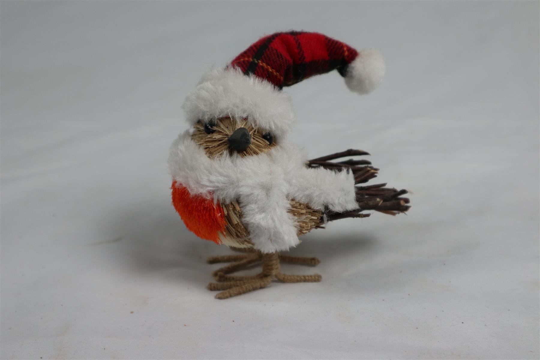 Christmas Small Bird Figurine Showpieces Xmas Home Office Art Table Decorations