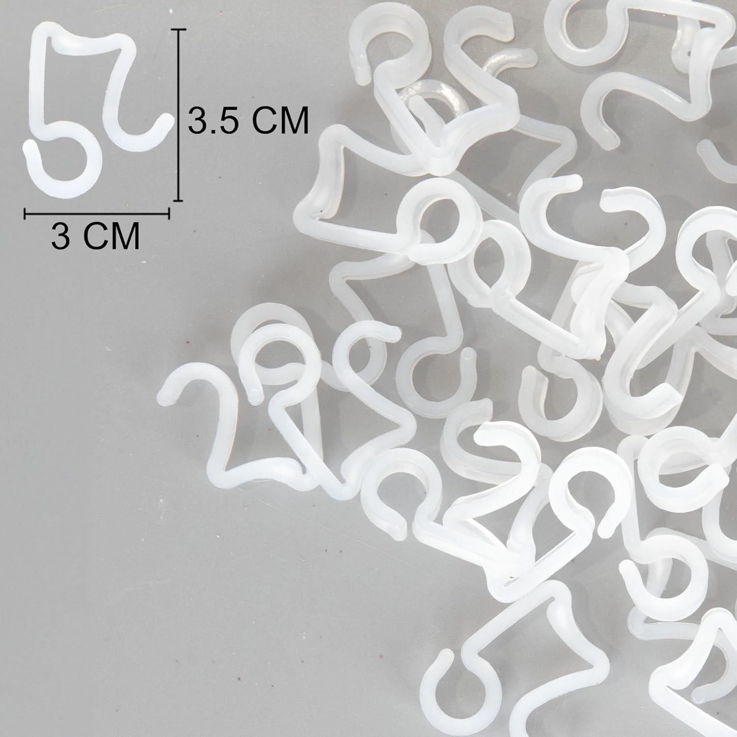 Gutter Hooks Christmas Rope String Icicle Light Hanger Clear Plastic Clips 24pcs