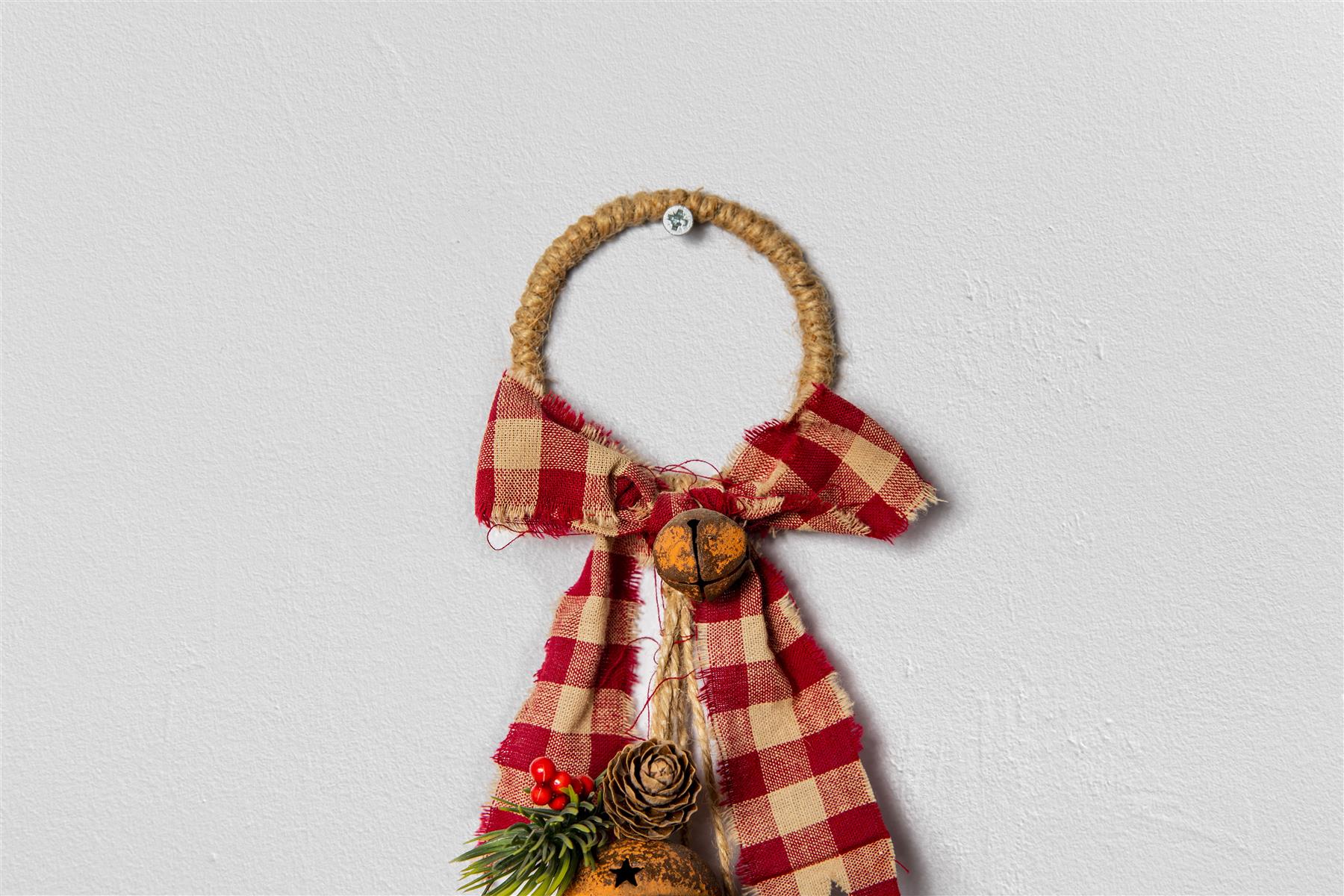 Christmas Home Decor Wall Door Hanging Decorative Rusty Bells Xmas Art & Craft