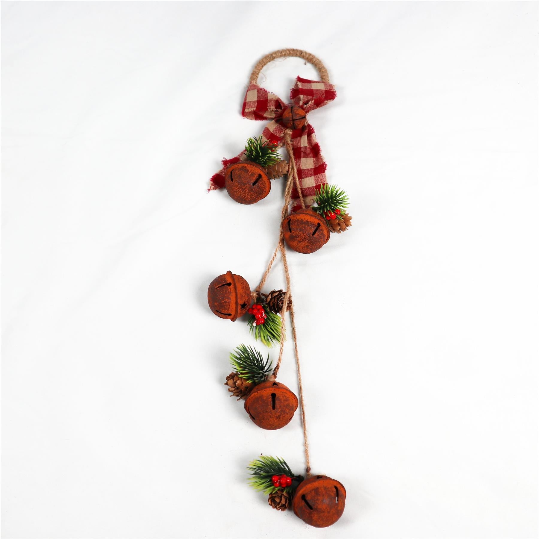 Christmas Home Decor Wall Door Hanging Decorative Rusty Bells Xmas Art & Craft