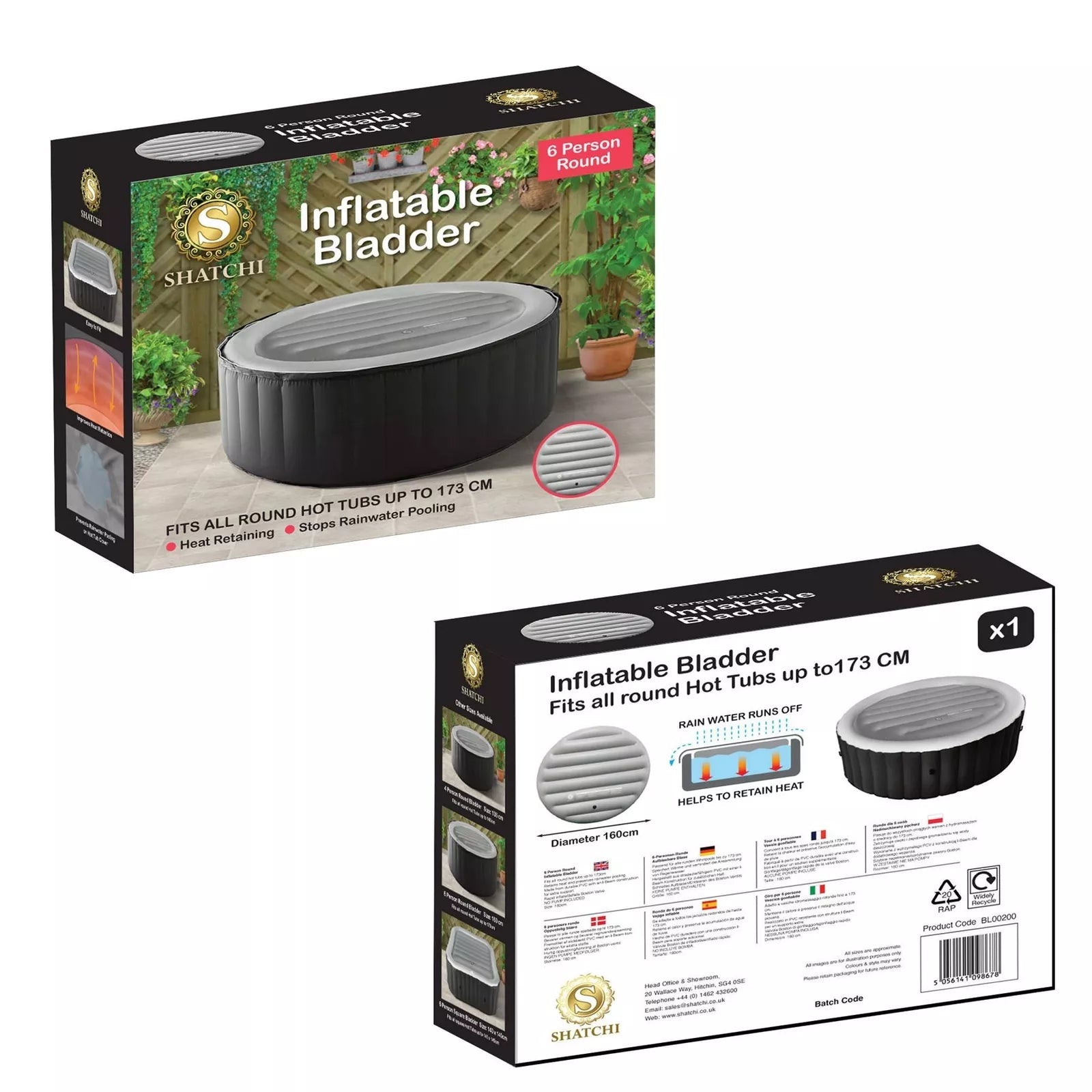 Inflatable Round Bladder Fits All 6 Person Round Hot Tubs