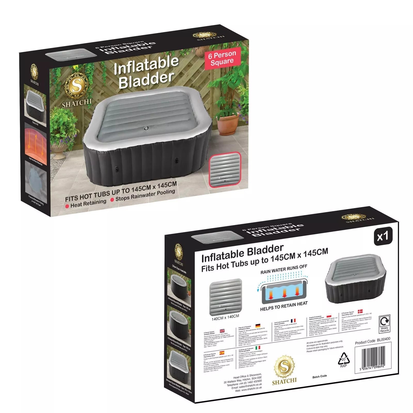 Inflatable Square Bladder Fits All 6 Person Square Hot Tubs