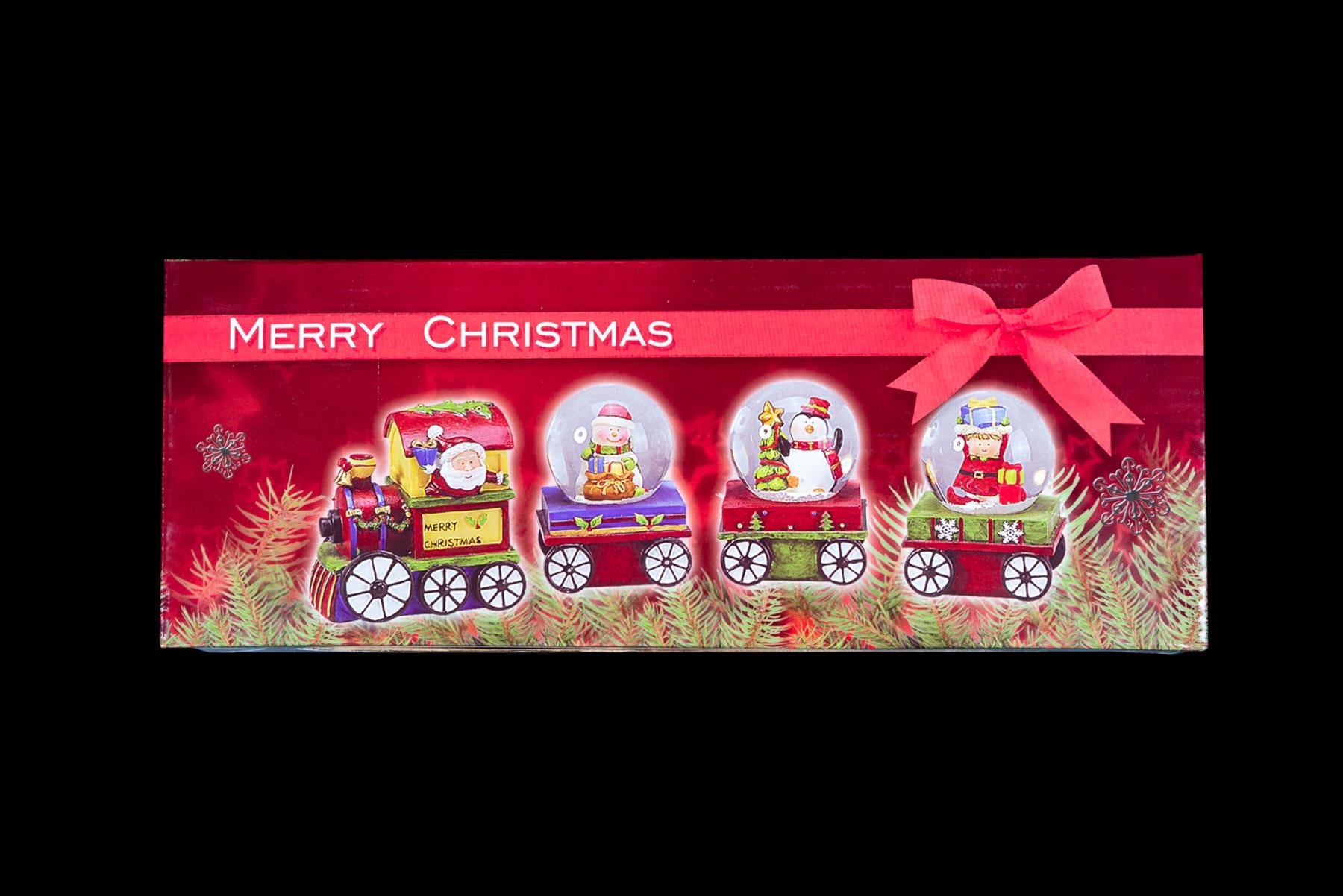 Novelty Christmas Santa Snow Globe Kids Toy Train Xmas Home Party Gifts Presents