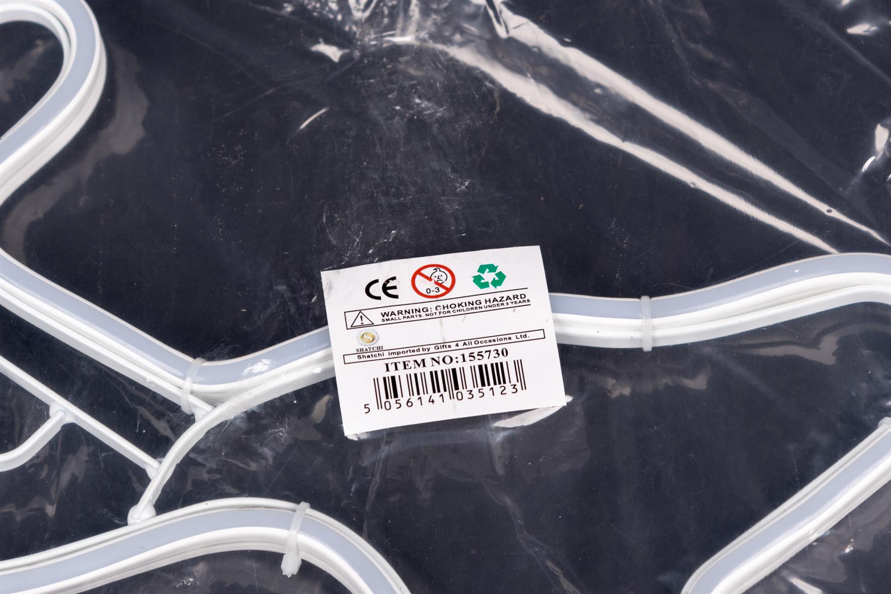 Neon Rope Light Silhouette Christmas Reindeer Calf Outdoor Wall Garden Decor UK