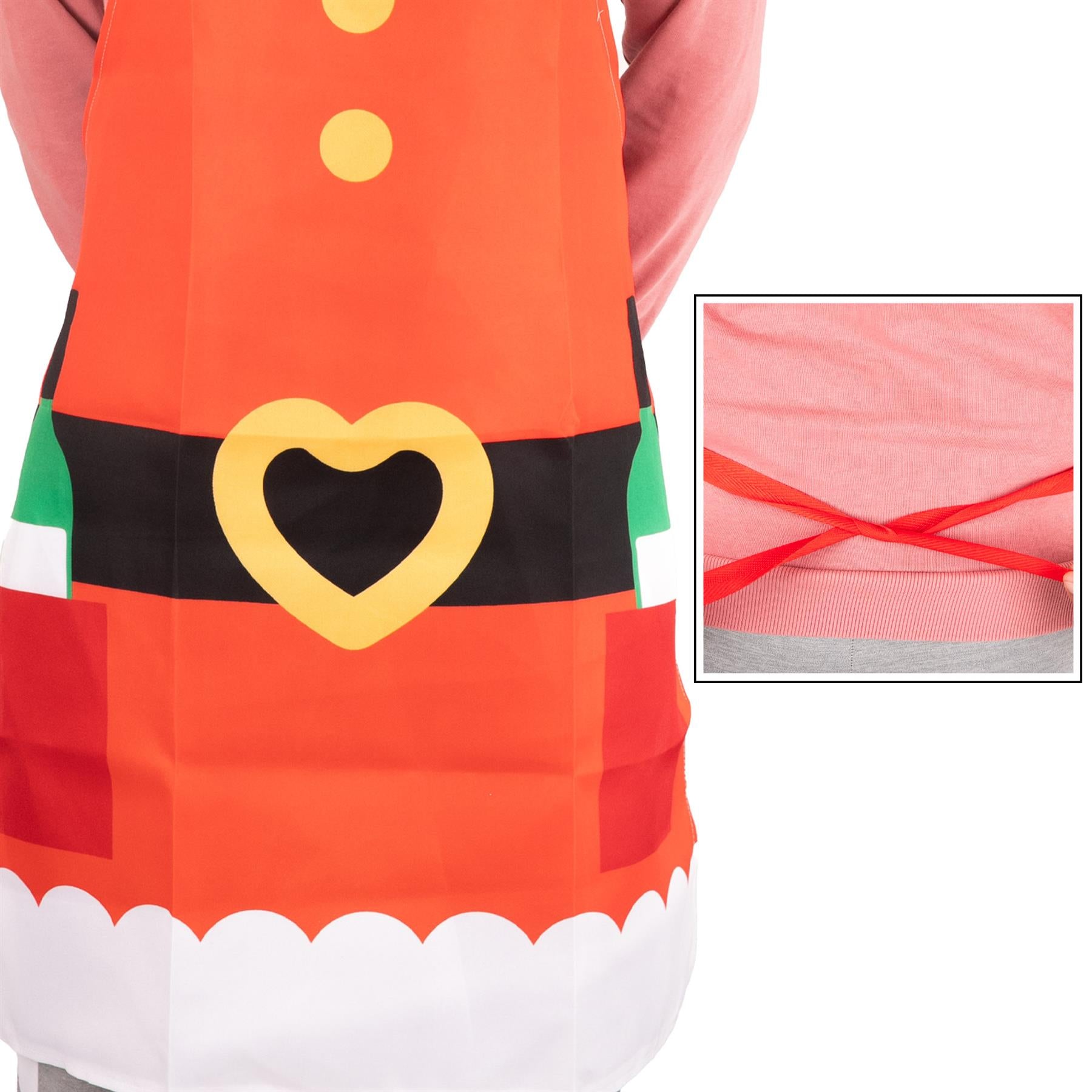 Kitchen Apron Santa Claus Theme Funny Christmas baking Novelty Accessory 70x85cm