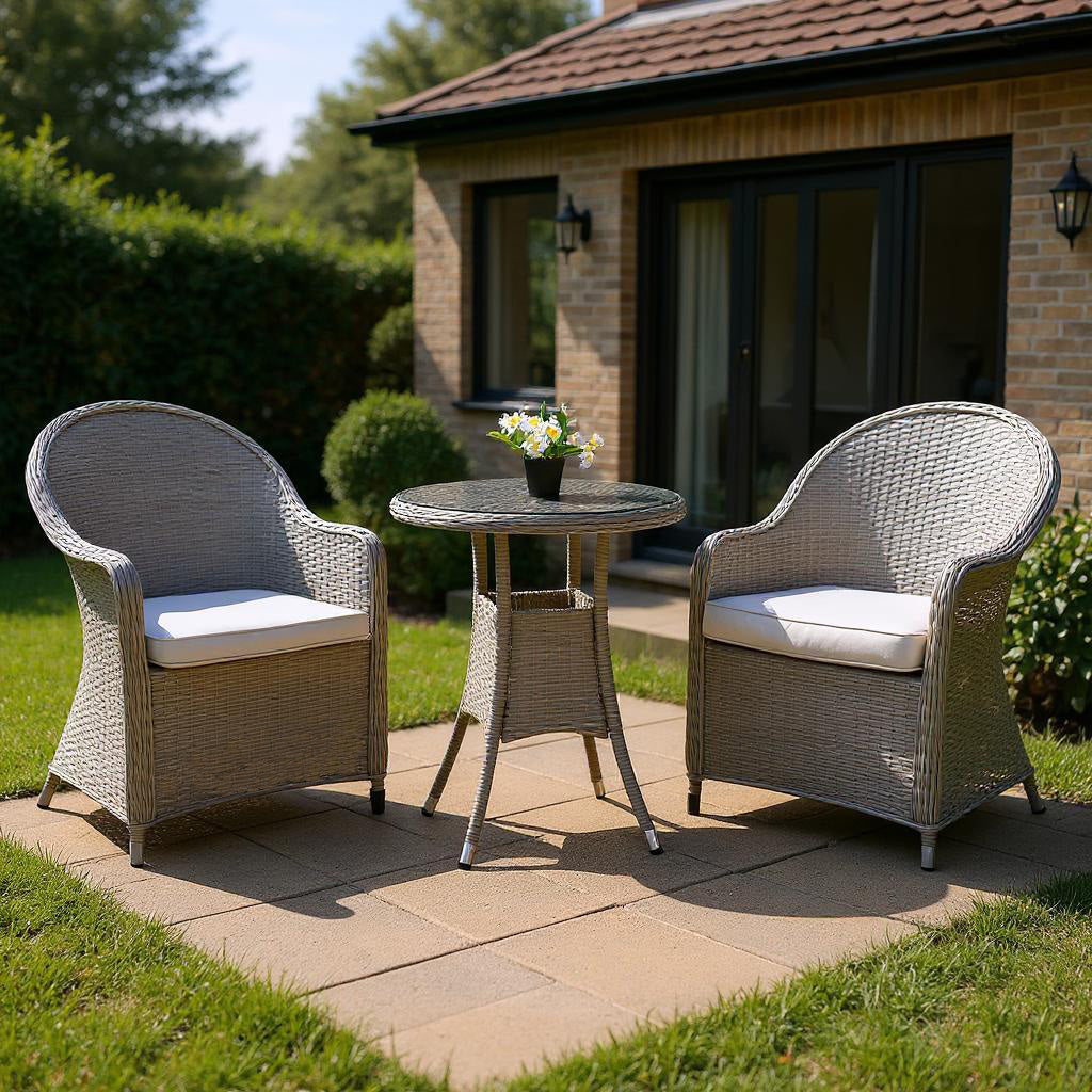 Sorrento 2 Seater Rattan Bistro 3Pcs Set