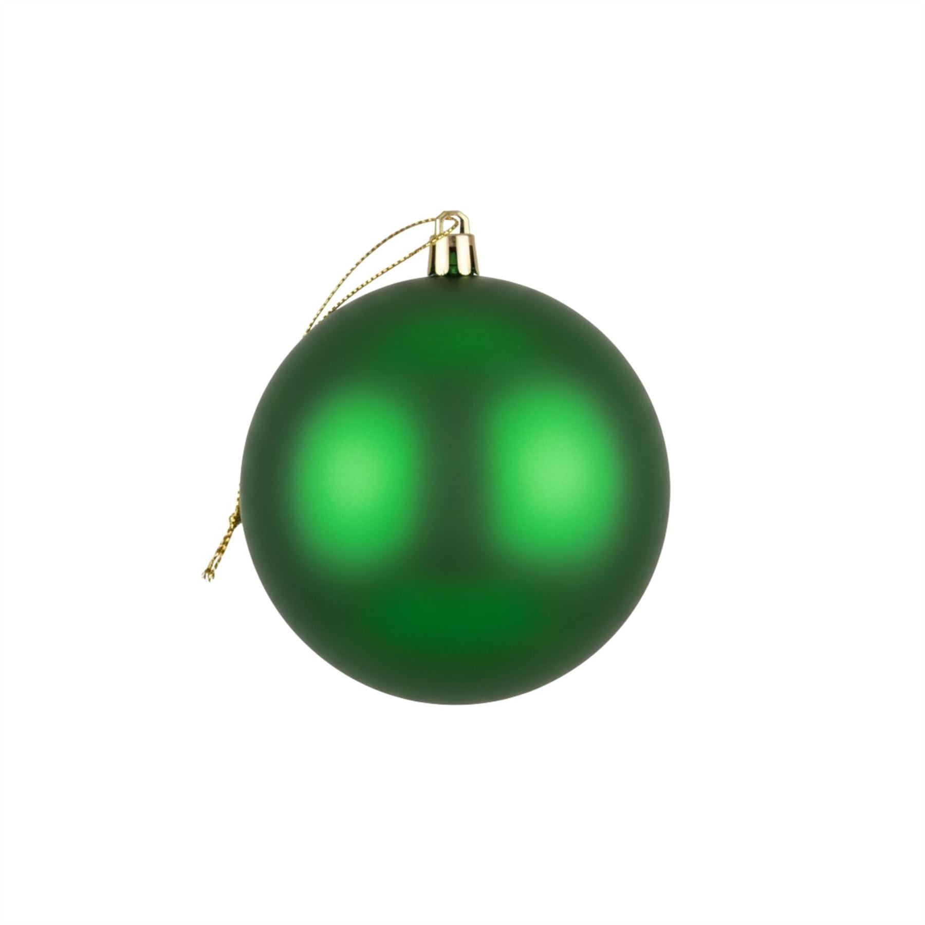 20cm Dark Green Matte Shatterproof Christmas Bauble – Elegant Festive Hanging Decoration