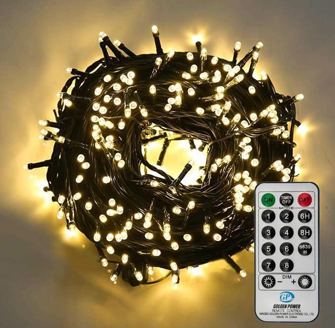480WW LED Multifunction String Lights With Remote-24m