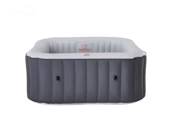 MSpa Lite Series Inflatable hot tub square grey spa for 4 person
